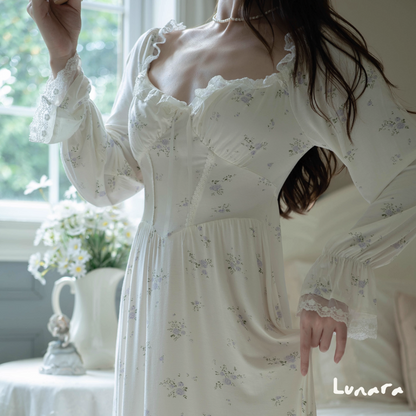 Silky Bloom - Elegant Lace Sleepwear