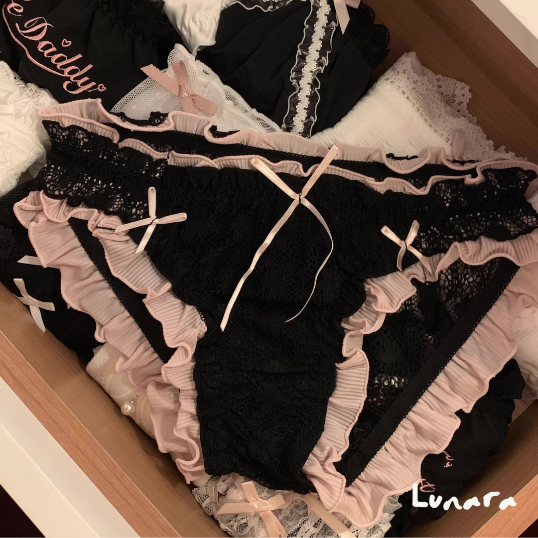 Black & Pink – Lolita Lace Panties