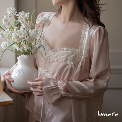 Rosy Secrets – Elegant Lace Sleepwear Set