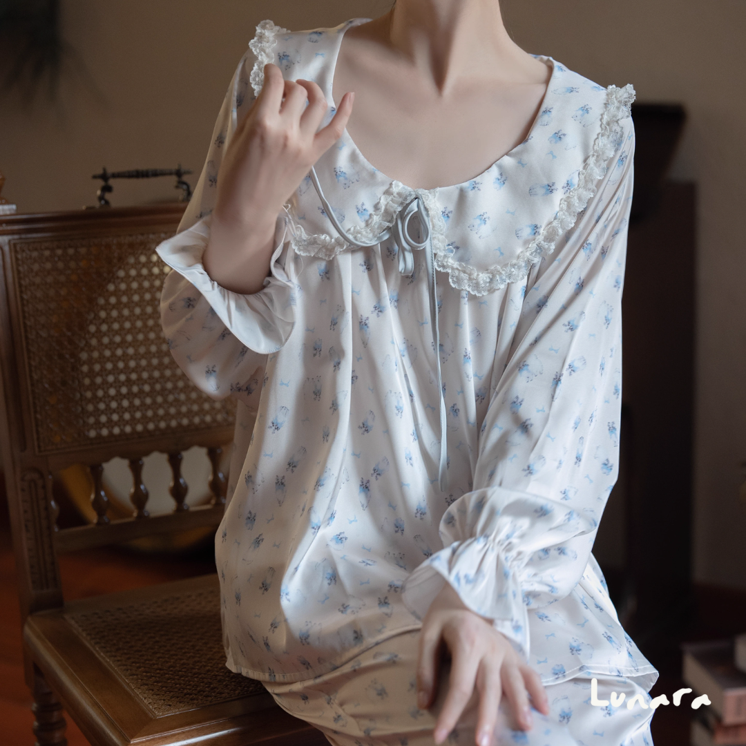 Rosette Dream – Soft Silky Princess Sleepwear