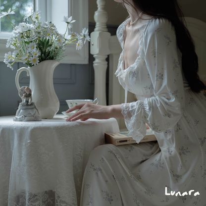 Silky Bloom - Elegant Lace Sleepwear