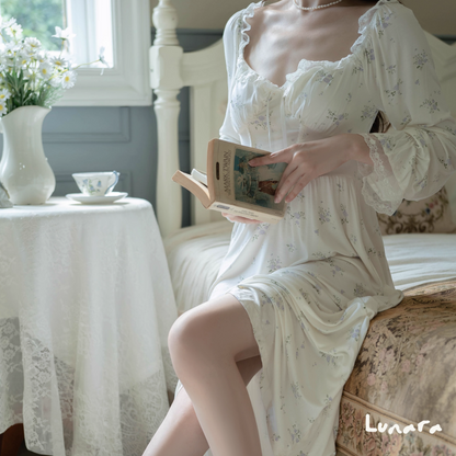 Silky Bloom - Elegant Lace Sleepwear