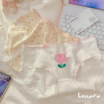 Tulip Bloom – Soft Baby Cotton Lace Panties