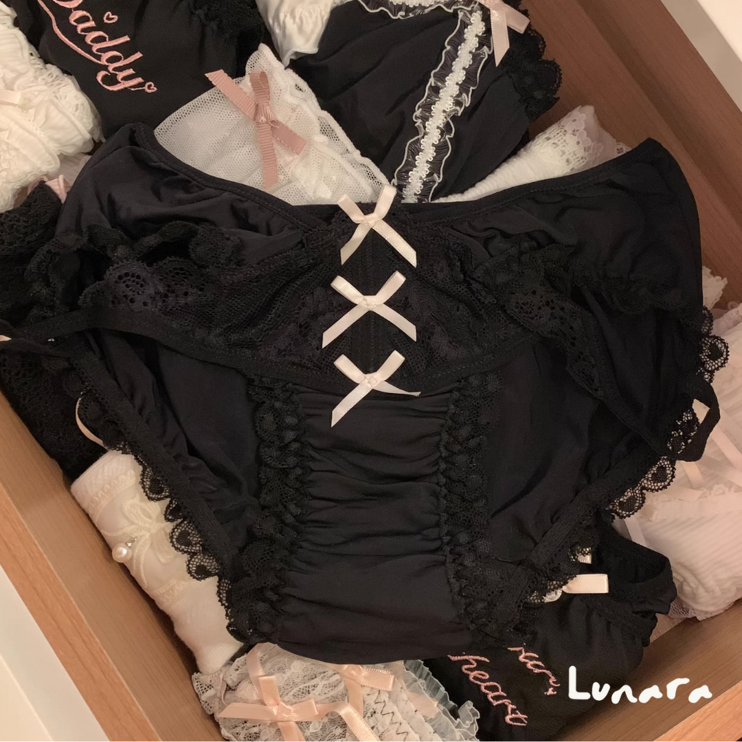 Black & Pink – Lolita Lace Panties